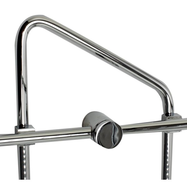 Made-To-Order Corner Mounted Double Basket Shower Shelf Bathroom Accessory, Polished Chrome MA2518848